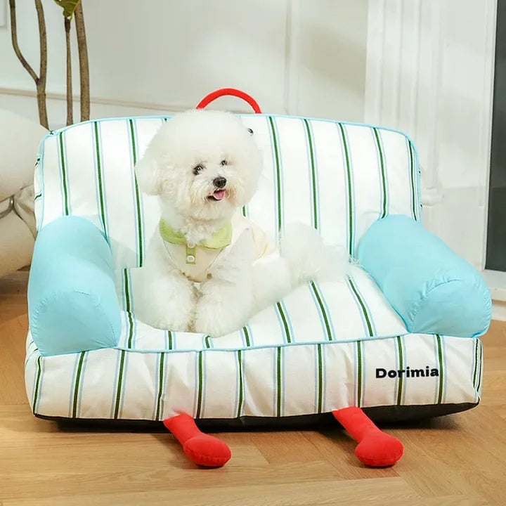Dog Sofa Couch Bed – Orthopedic Plush Pet Lounge Sofa for Small Dogs