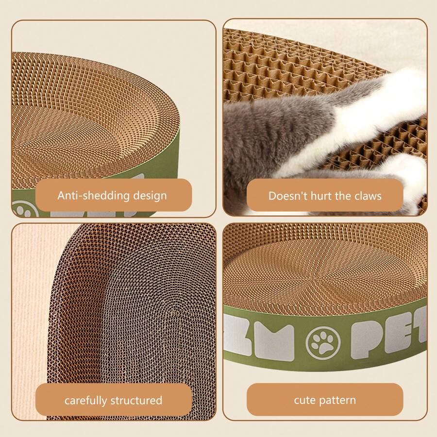 Cat Scratching Bed – Durable Cat Lounge Bed With Cozy Nest For Feline Claw Relief