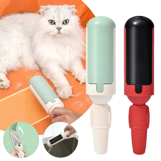 Pet Hair Remover - Reusable Adhesive Hair Removal Brush for Dogs & Cats