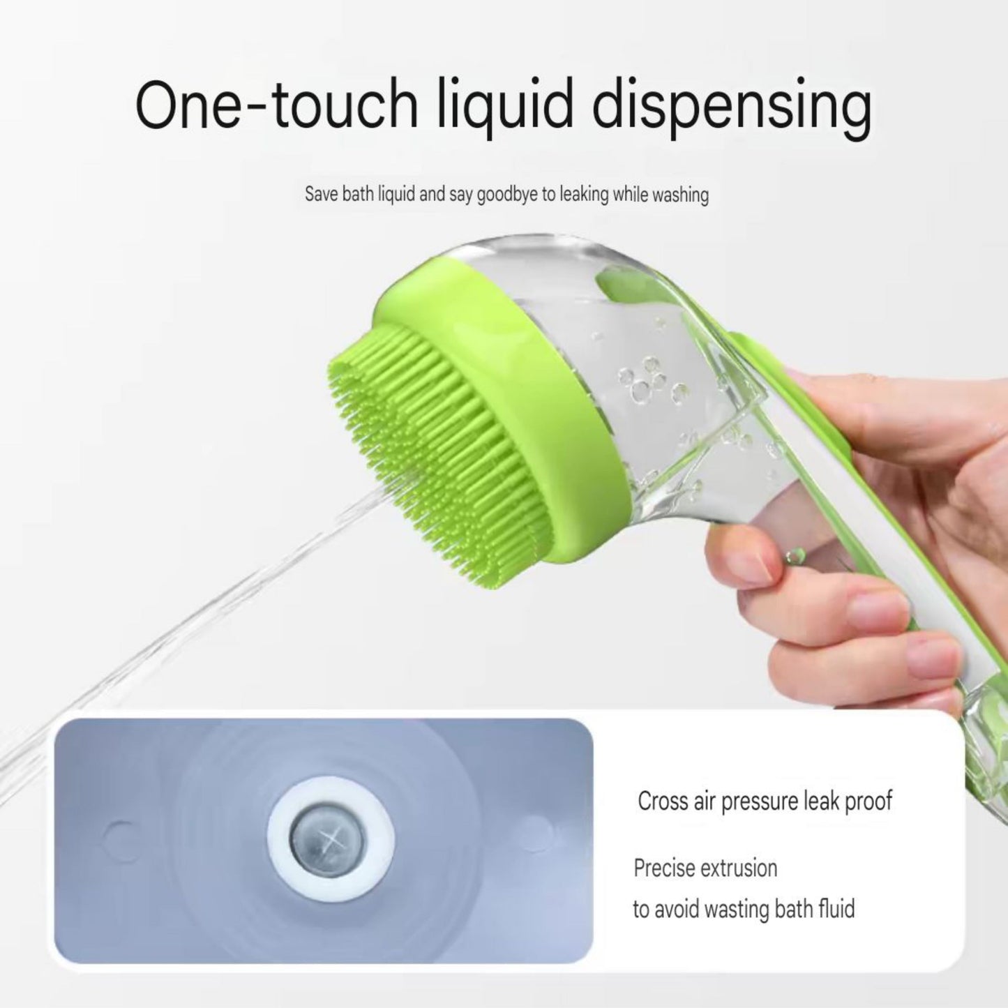 Pet Bath Brush - Long Handle Waterproof Grooming Tool with Comfortable Grip