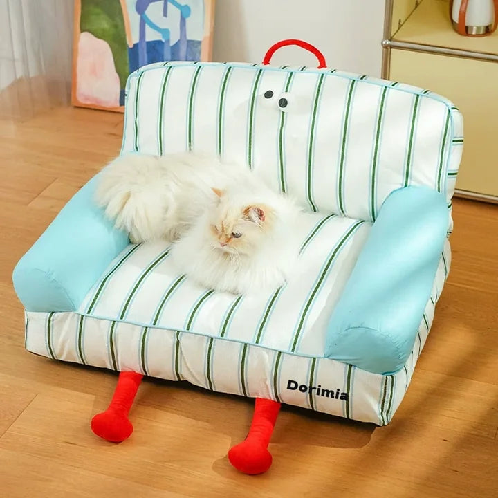 Dog Sofa Couch Bed – Orthopedic Plush Pet Lounge Sofa for Small Dogs