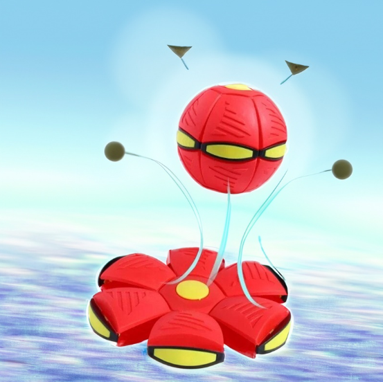 Interactive Dog Toy - Durable BouncePop Ball with LED Lights for Stress Relief