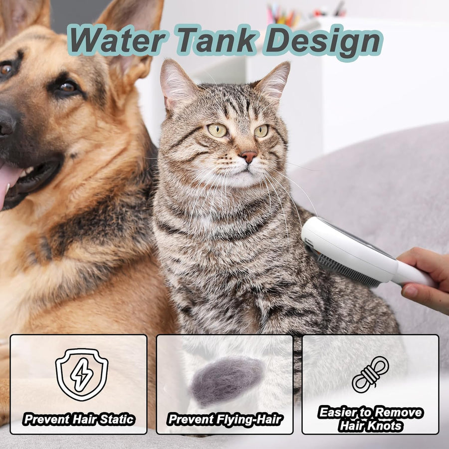 2 in 1 Cleaning Brush - Dual Sided Pet Grooming Brush for Cat Hair Removal