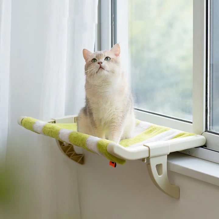 Cat Window Perch - Cozy Side Bed Shelf for Indoor Cats | Easy Install Cat Resting Spot
