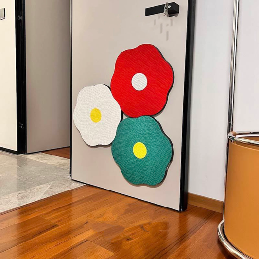 Wall Mounted Cat Scratcher – Cactus Design Indoor Scratch Post With Nano Adhesive