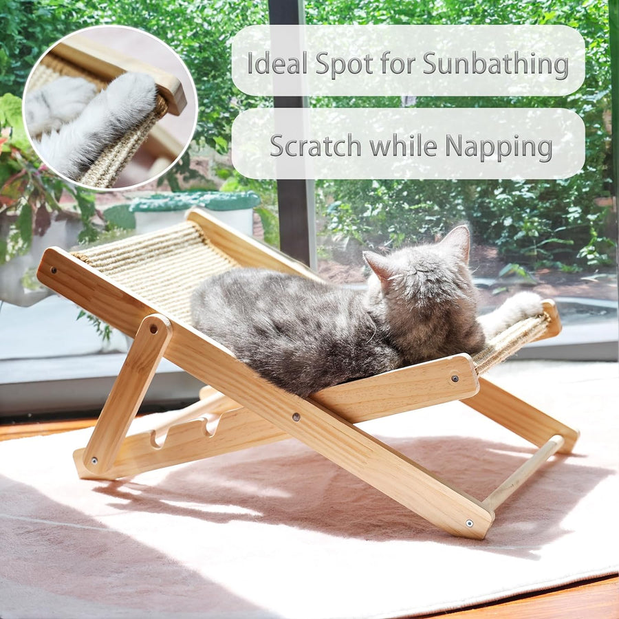 Cat Sisal Chair - Durable Rocking Cat Furniture With Natural Scratch Resistant Material