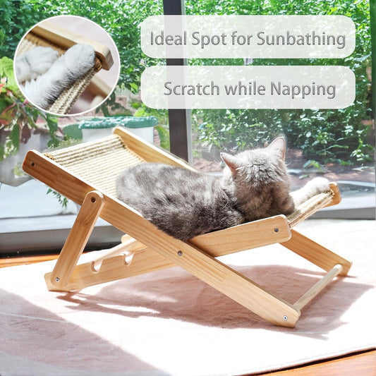 Cat Sisal Chair - Durable Rocking Cat Furniture With Natural Scratch Resistant Material