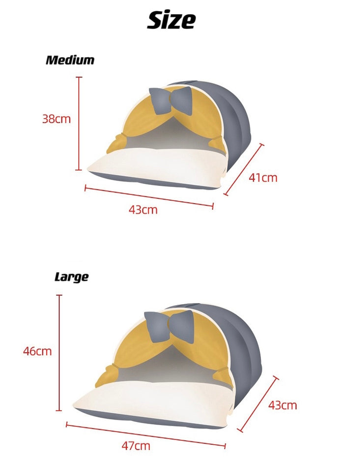 Cat Sleeping Bag - Cozy Indoor Cat Shelter | Soft Pet Comfort Sack