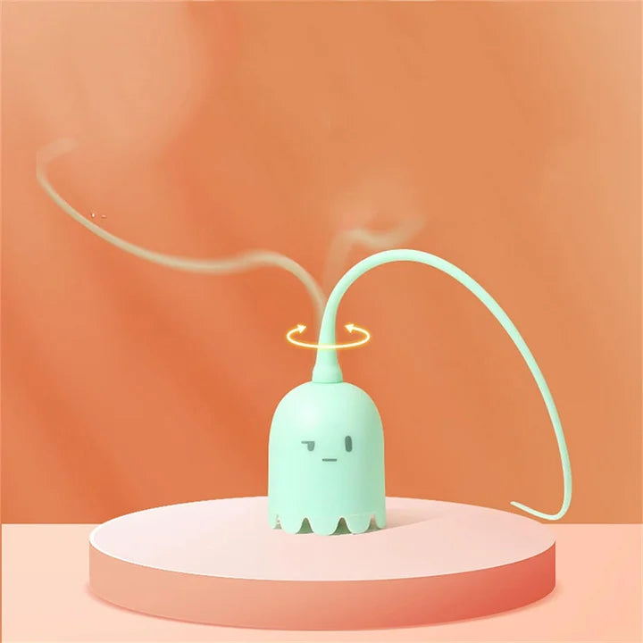 Automatic Cat Toy - Interactive Silicone Tail Teaser 2 in 1 Wand Alternative