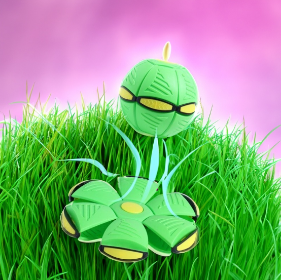 Interactive Dog Toy - Durable BouncePop Ball with LED Lights for Stress Relief