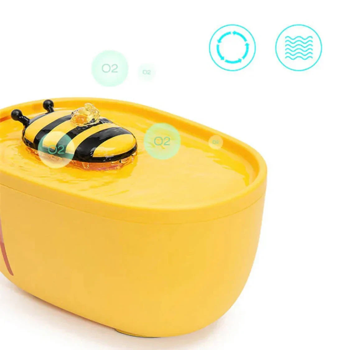 Automatic Cat Water Fountain – 2L Bee Shaped USB Powered Pet Water Dispenser