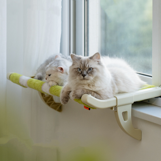 Cat Window Perch - Cozy Side Bed Shelf for Indoor Cats | Easy Install Cat Resting Spot