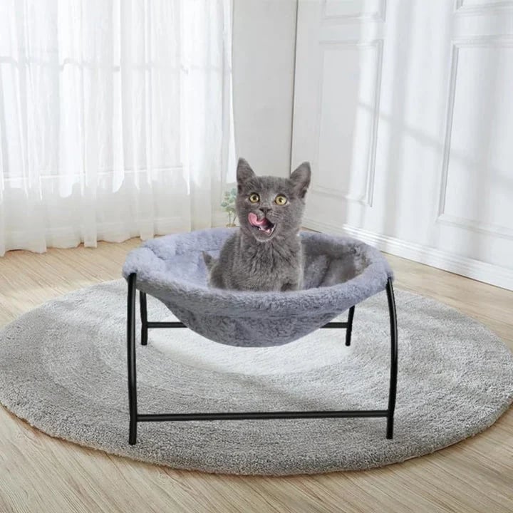 Floor Cat Hammock - Durable Cat Bed With Stand | Comfortable Indoor Pet Lounge