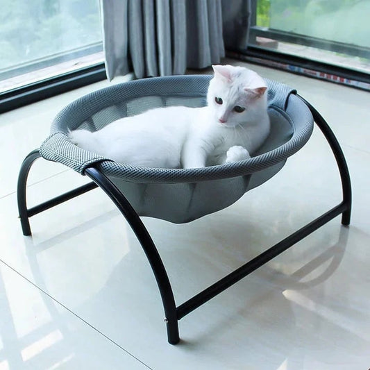 Floor Cat Hammock - Durable Cat Bed With Stand | Comfortable Indoor Pet Lounge