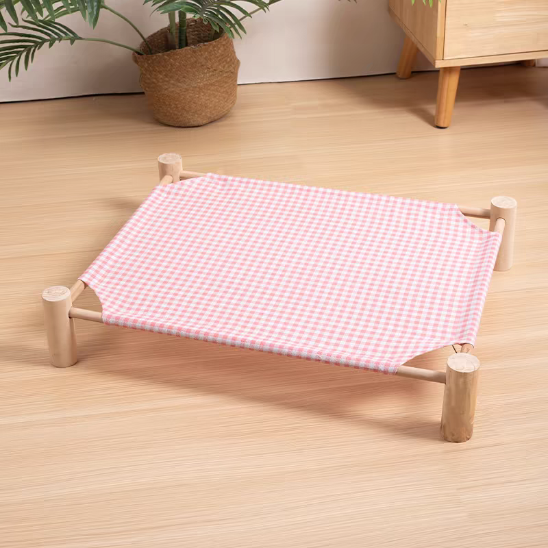 Wooden Cat Bed - Portable Cat Camp Bed | Eco Friendly Summer Pet Furniture