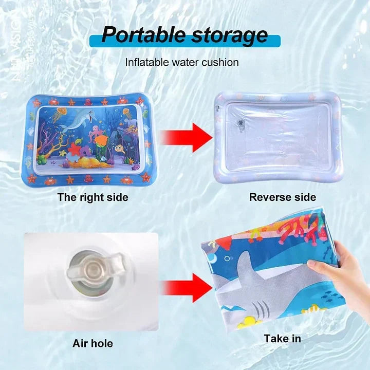 Pet Inflatable Water Mat | Scratch Resistant Cooling Pad & Interactive Toy