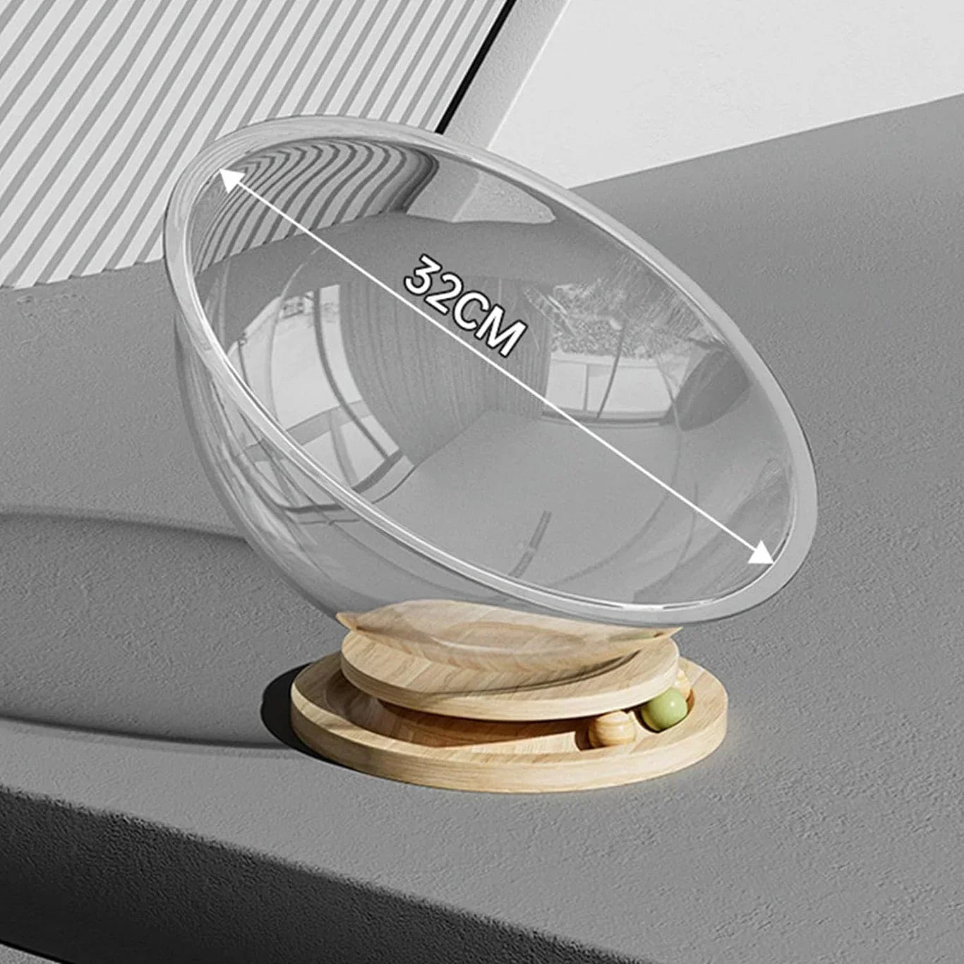 Space Capsule Cat Bed - Transparent Acrylic Cat House & Stylish Pet Shelter