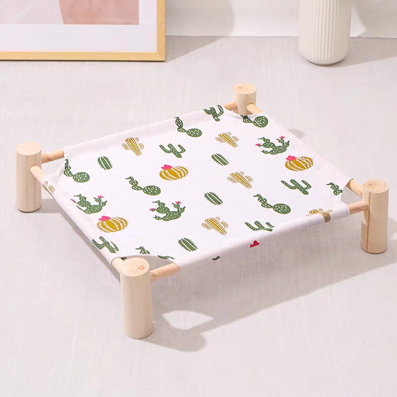 Wooden Cat Bed - Portable Cat Camp Bed | Eco Friendly Summer Pet Furniture
