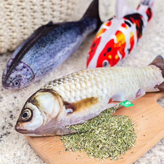 Catnip Fish Toy – Interactive Cat Exercise Toy for Healthy Play & Hunting Instinct