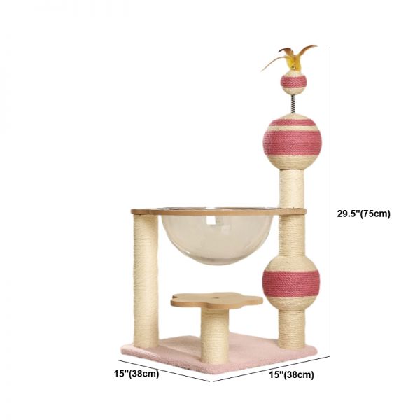 Cat Climbing Frame - Space Capsule Design Indoor Cat Tree & Playhouse Furniture