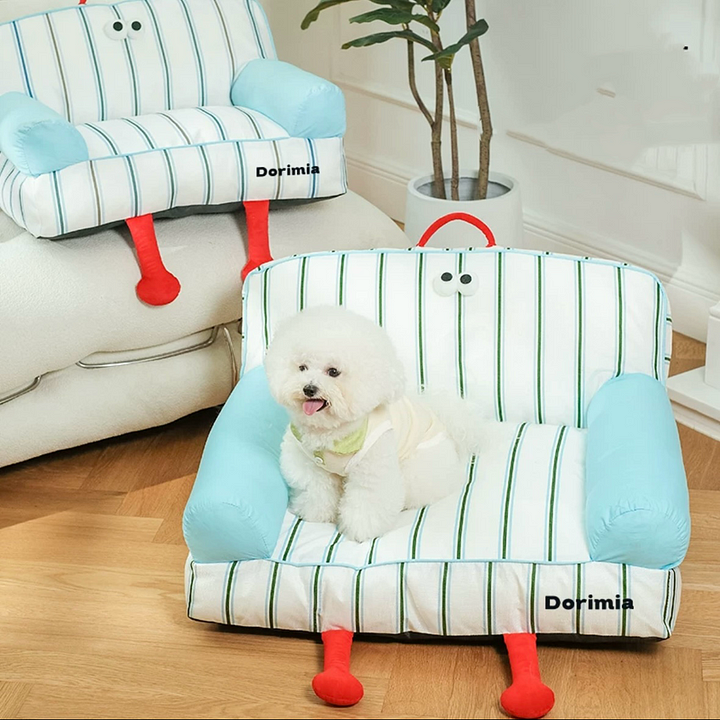 Dog Sofa Couch Bed – Orthopedic Plush Pet Lounge Sofa for Small Dogs