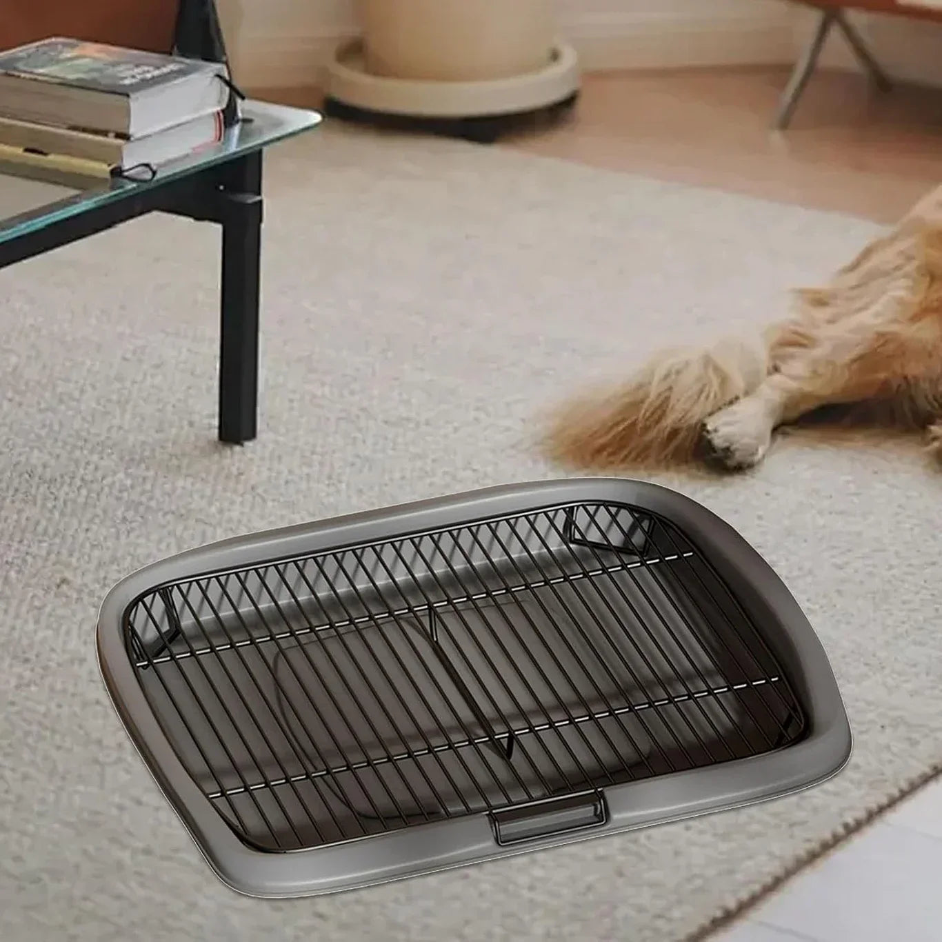 Pet Dog Toilet - Indoor Puppy Potty Training Pad | Odor Control Mat & Easy Cleanup