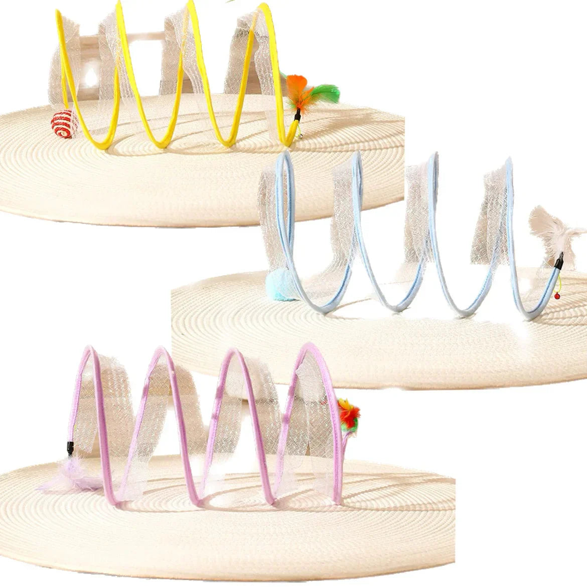 Folding Cat Tunnel – Durable Pet Toy Tunnel For Indoor Cat Playground