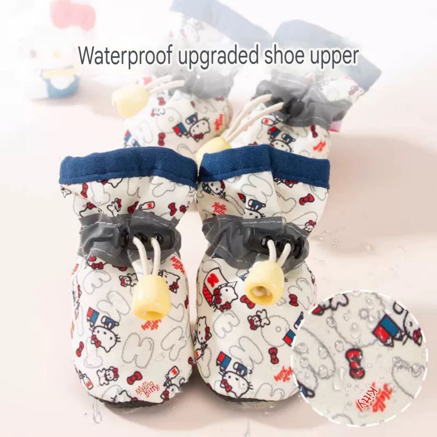 Hello Kitty Dog Shoes – Waterproof Pet Footwear for Paw Protection