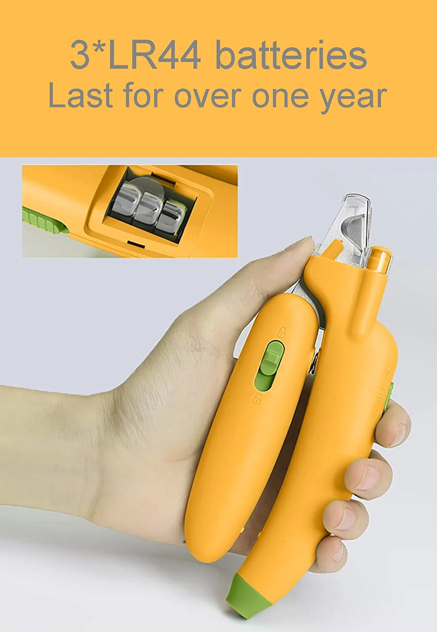 Cat Nail Trimmer - Quiet, Safe Clipper with Stainless Steel Blades | Easy Cat Grooming Tool