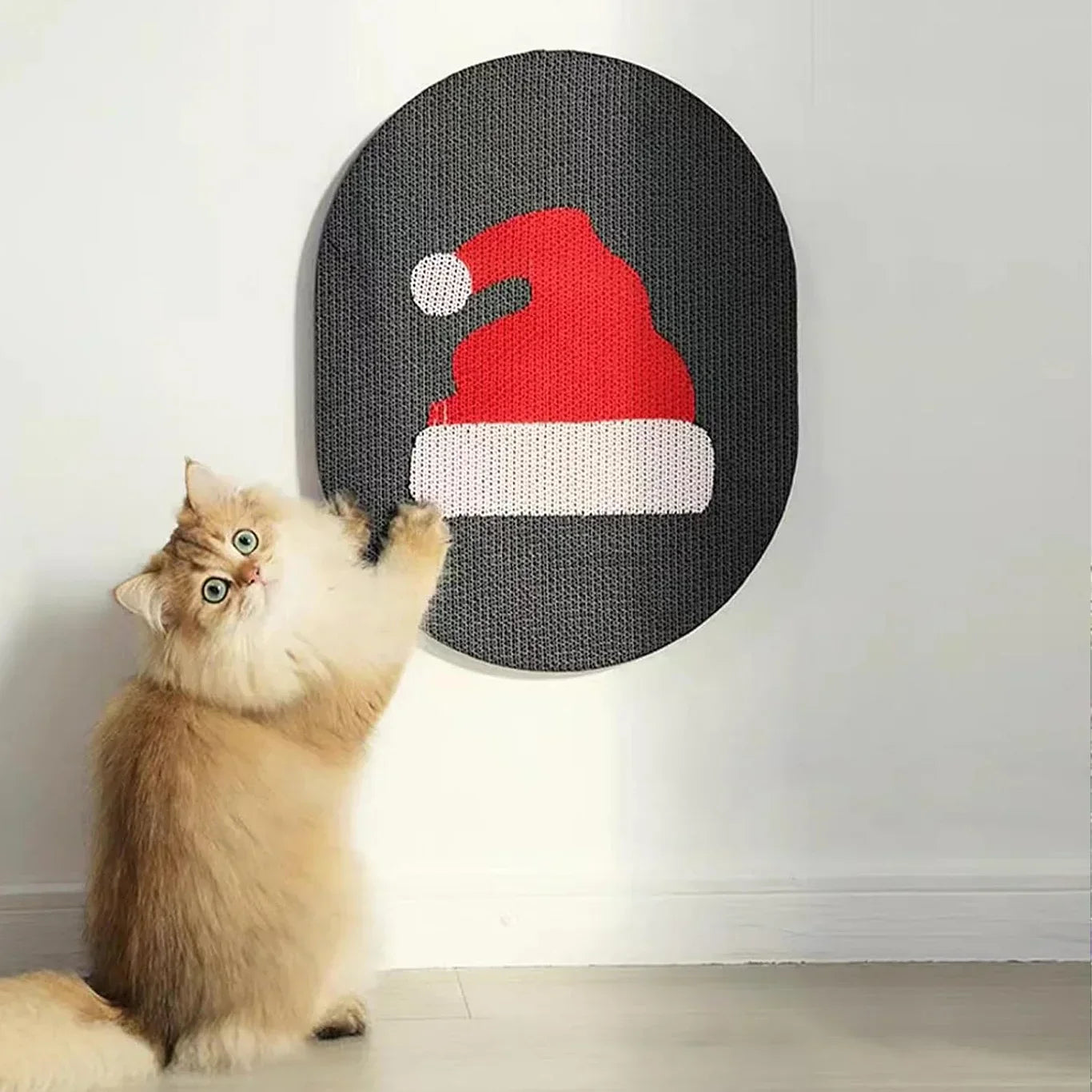 Wall Mounted Cat Scratcher – Cactus Design Indoor Scratch Post With Nano Adhesive