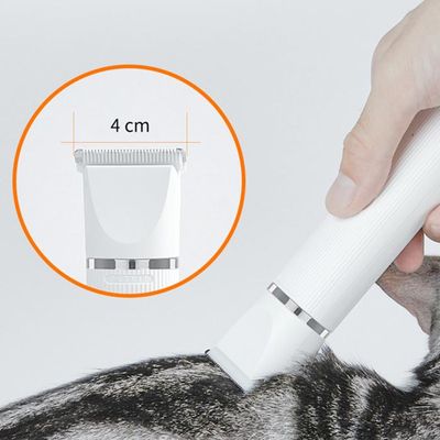 Pet Hair Clipper - 2-in-1 Cordless Animal Trimmer | Quiet, Easy Clean
