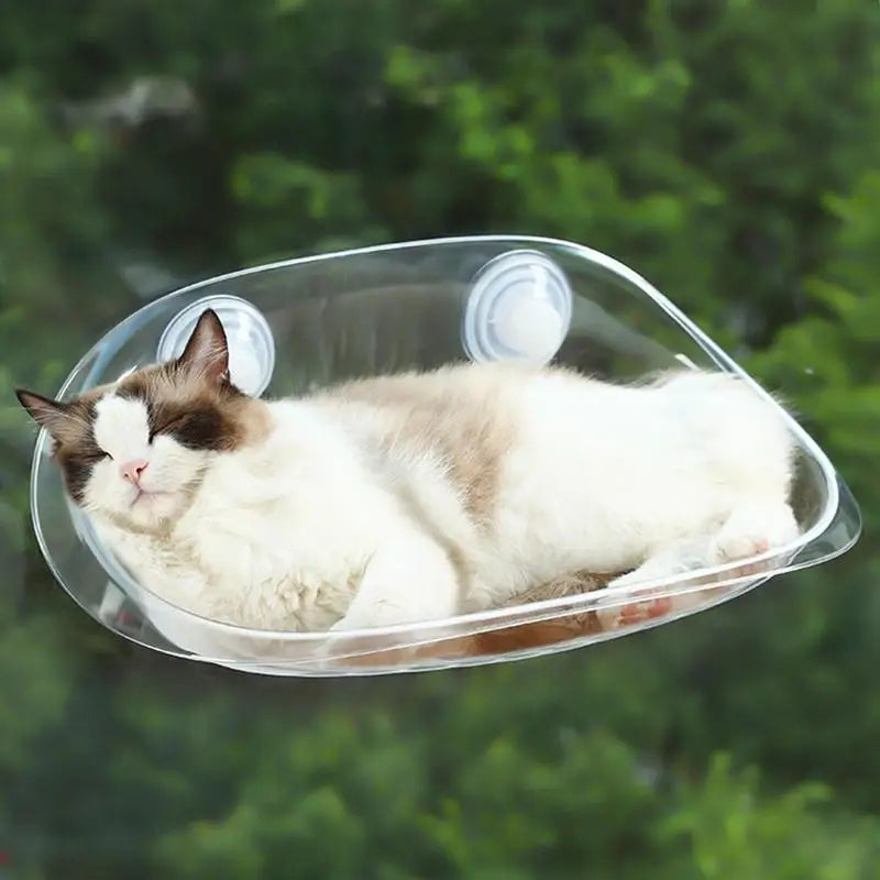 Cat Hammock - Soft Breathable Fabric Cozy Cat Lounger | Window Mounted Bed