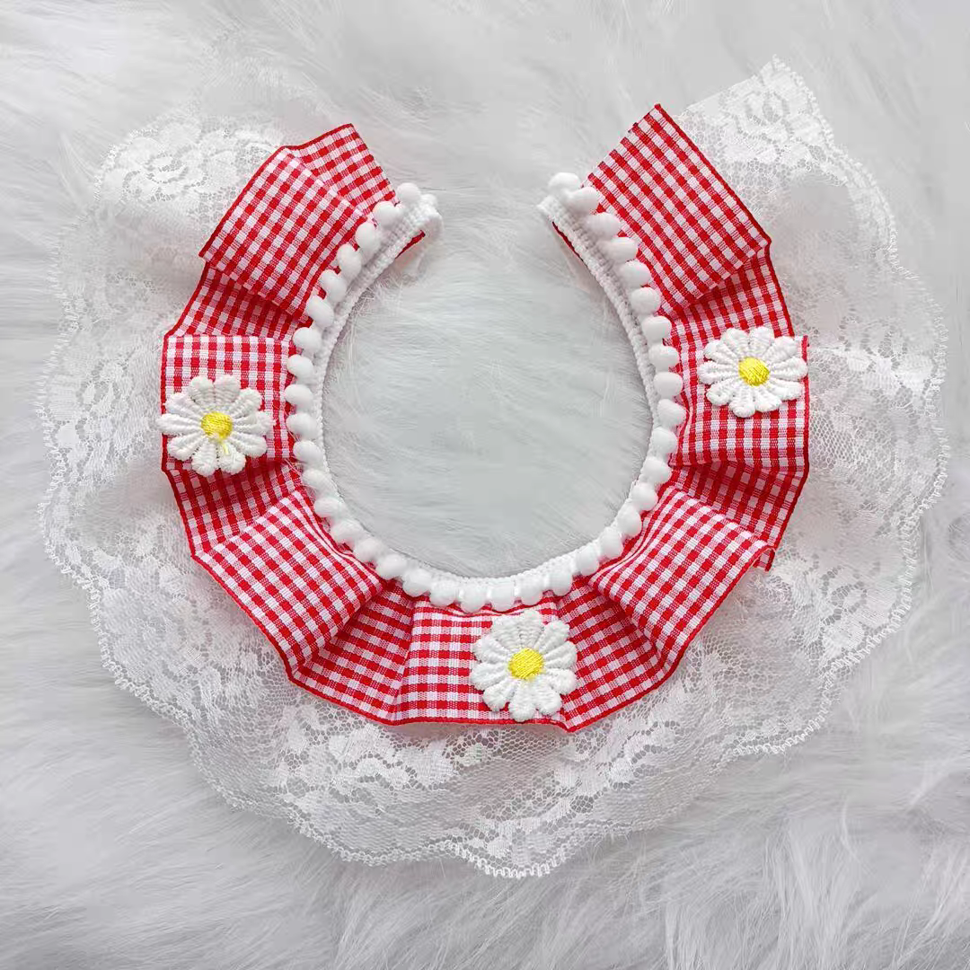 Cat Scarf - Lightweight Pet Neck Neckerchief for Summer Cat Clothes