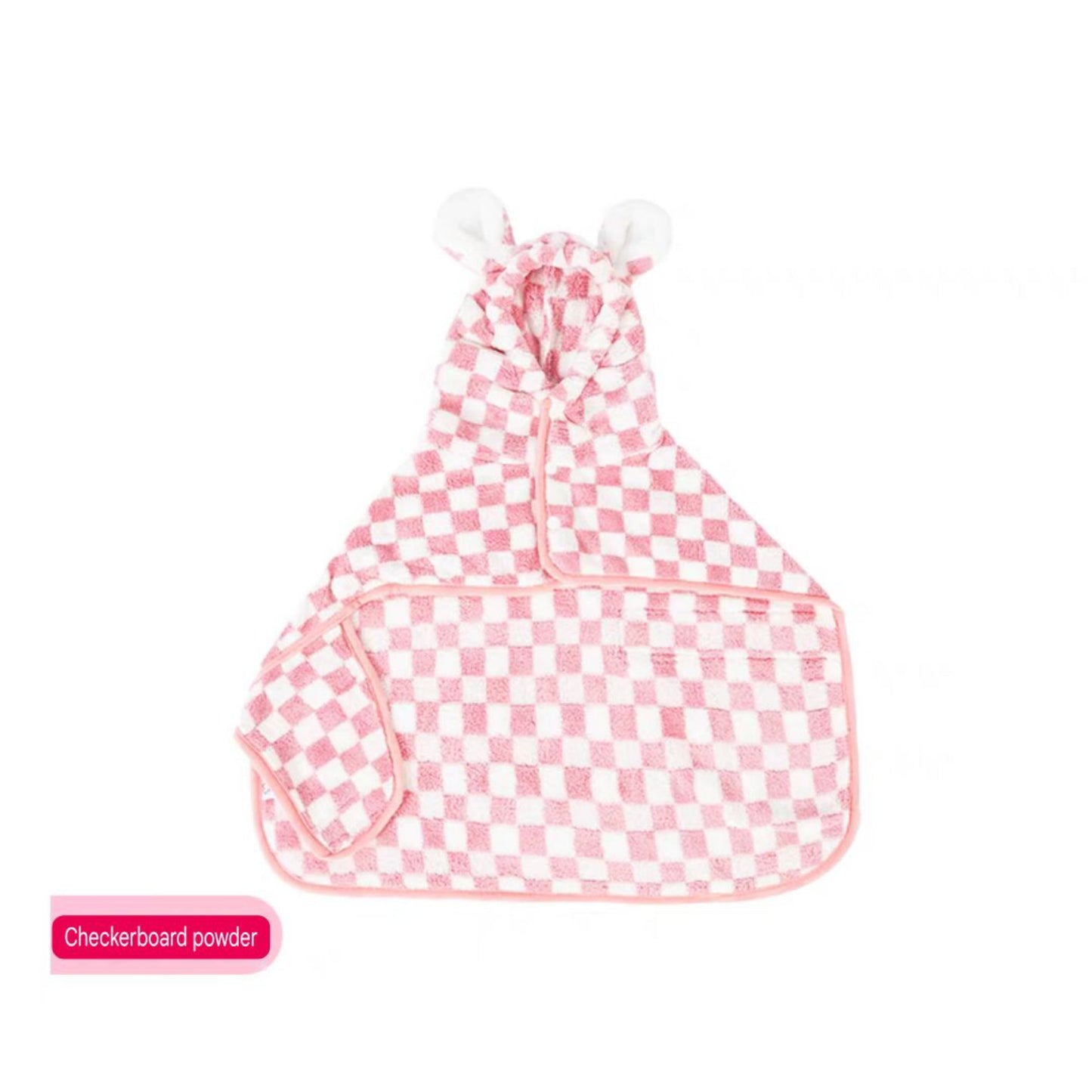 Rabbit Ears Bathrobe – Soft Absorbent Dog Bathrobe with Cute Animal Ear Design