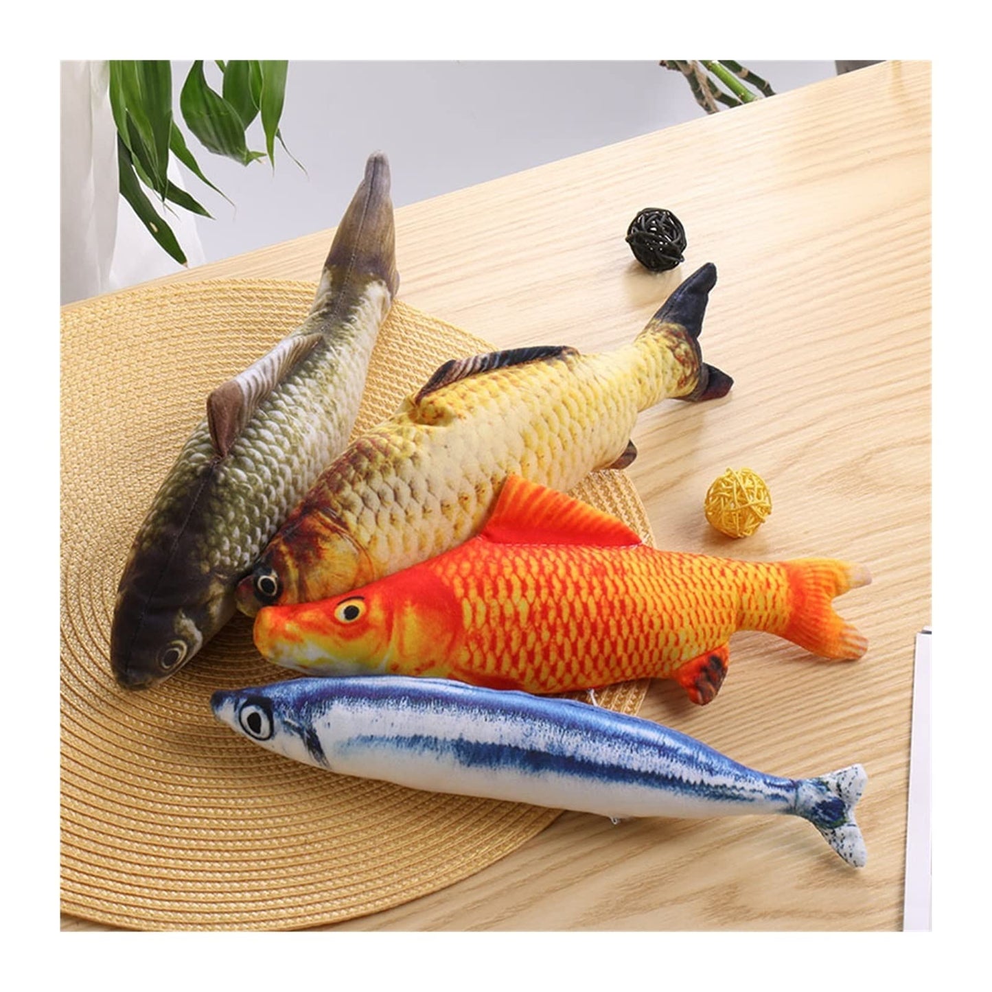 Catnip Fish Toy – Interactive Cat Exercise Toy for Healthy Play & Hunting Instinct