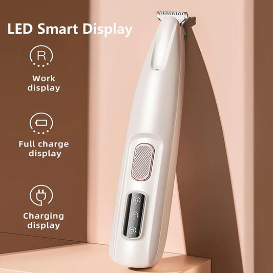 Pet Paw Trimmer – Rechargeable LED Light Trimmer with Stainless Steel Blade