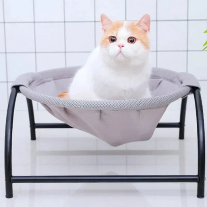 Floor Cat Hammock - Durable Cat Bed With Stand | Comfortable Indoor Pet Lounge