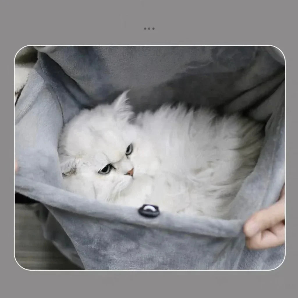 Pet Carrier Bag - Velvet Pet Apron for Small Pets Up to 15kg | Comfortable Portable Sling