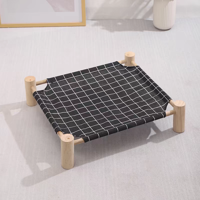 Wooden Cat Bed - Portable Cat Camp Bed | Eco Friendly Summer Pet Furniture