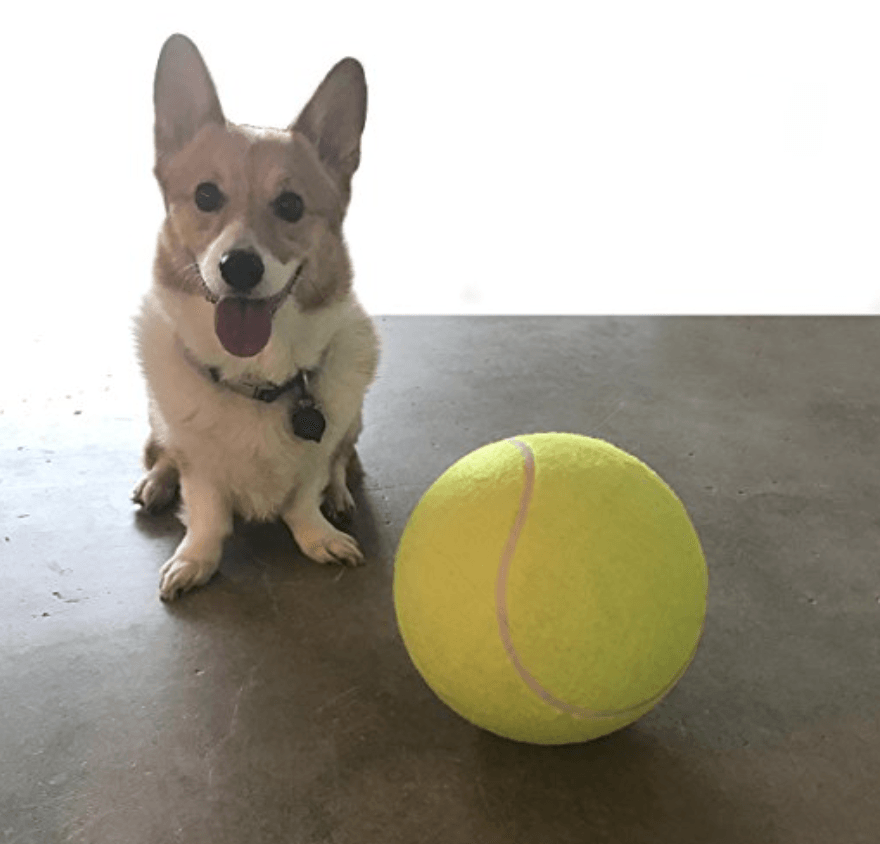 Giant Tennis Ball - Durable Large Dog Toy 9.5" | Safe Chew & Interactive Fetch Toy