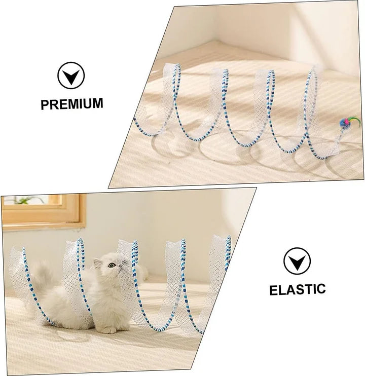 Folding Cat Tunnel – Durable Pet Toy Tunnel For Indoor Cat Playground