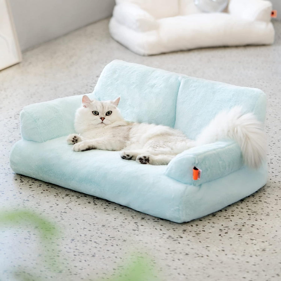 Pet Couch Bed - Washable Cat Bed with Anti Slip Bottom for Small Medium Dogs