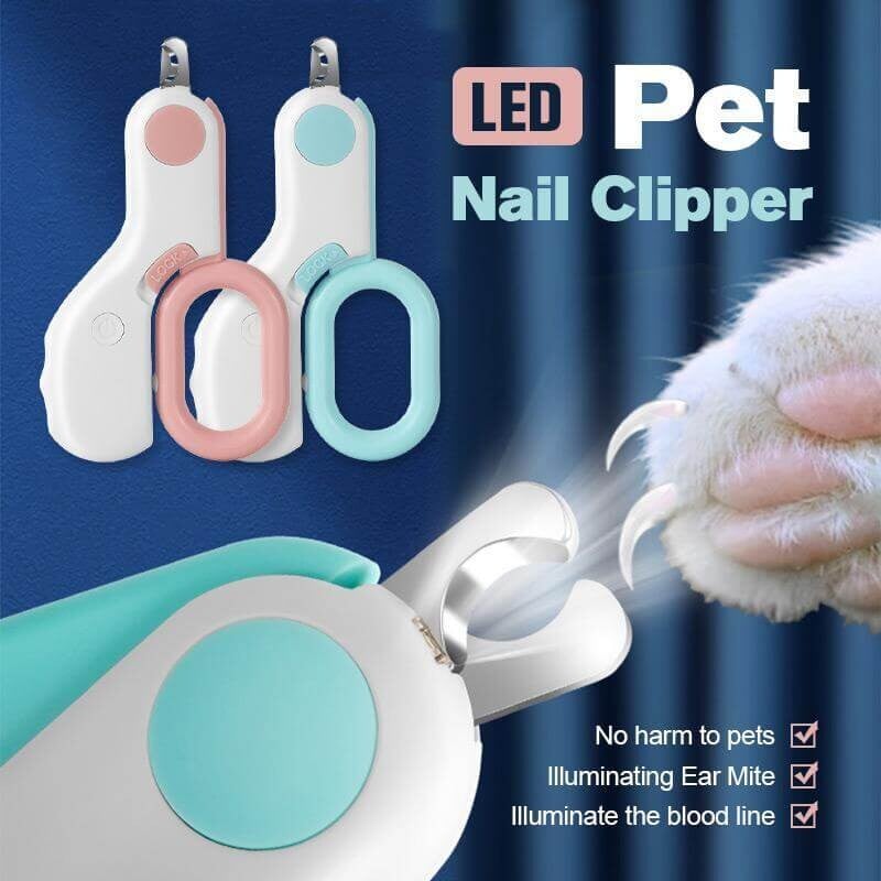 LED Pet Nail Clippers – Ergonomic Scissor Style Clippers With LED Light