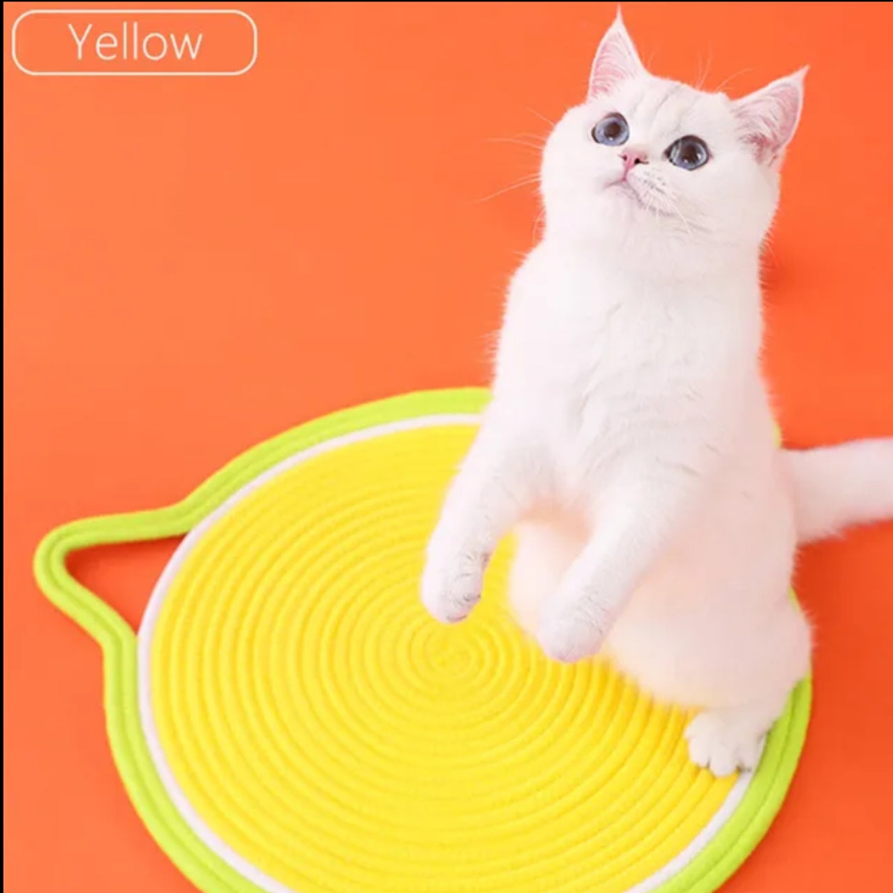 Hemp Rope Cat Scratcher - Handmade Durable Cat Scratching Board for Claw Protection