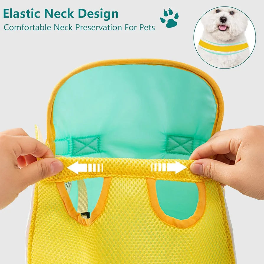 Breathable Mesh Backpack - Lightweight Four-Leg Pet Carrier for Travel & Hiking