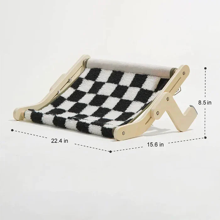 Cat Hammock - SweetPetStory Plush Indoor Elevated Cat Bed | Supports 40 Lbs