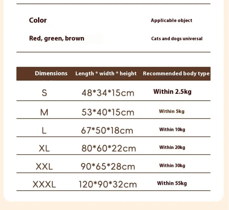 Luxury Dog Bed - Comfy Plush Pet Mattress With Durable Material & Color Options