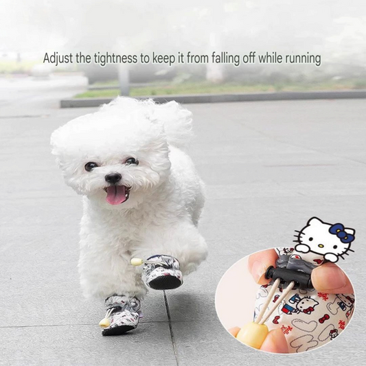 Hello Kitty Dog Shoes – Waterproof Pet Footwear for Paw Protection