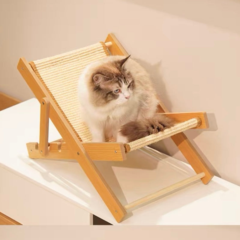 Cat Sisal Chair - Durable Rocking Cat Furniture With Natural Scratch Resistant Material