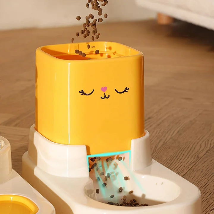Automatic Pet Feeder - Large Capacity Food And Water Dispenser With Filter Design
